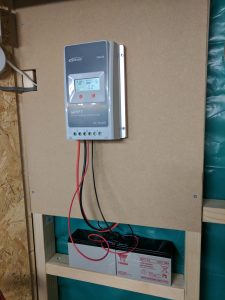 Solar charge controller mounted